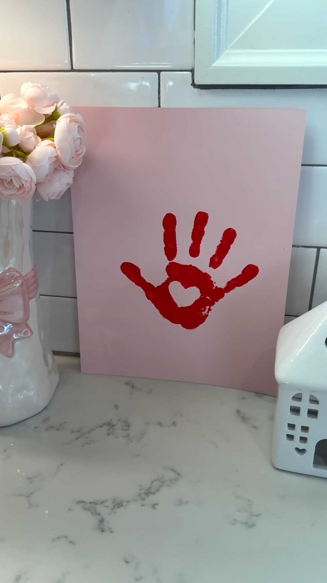 Valentines Day handprint craft! Such a fun craft for kids! #vday #valentinesday #valentinescraft #kidscraft 

#LTKHome #LTKSeasonal #LTKmomlife