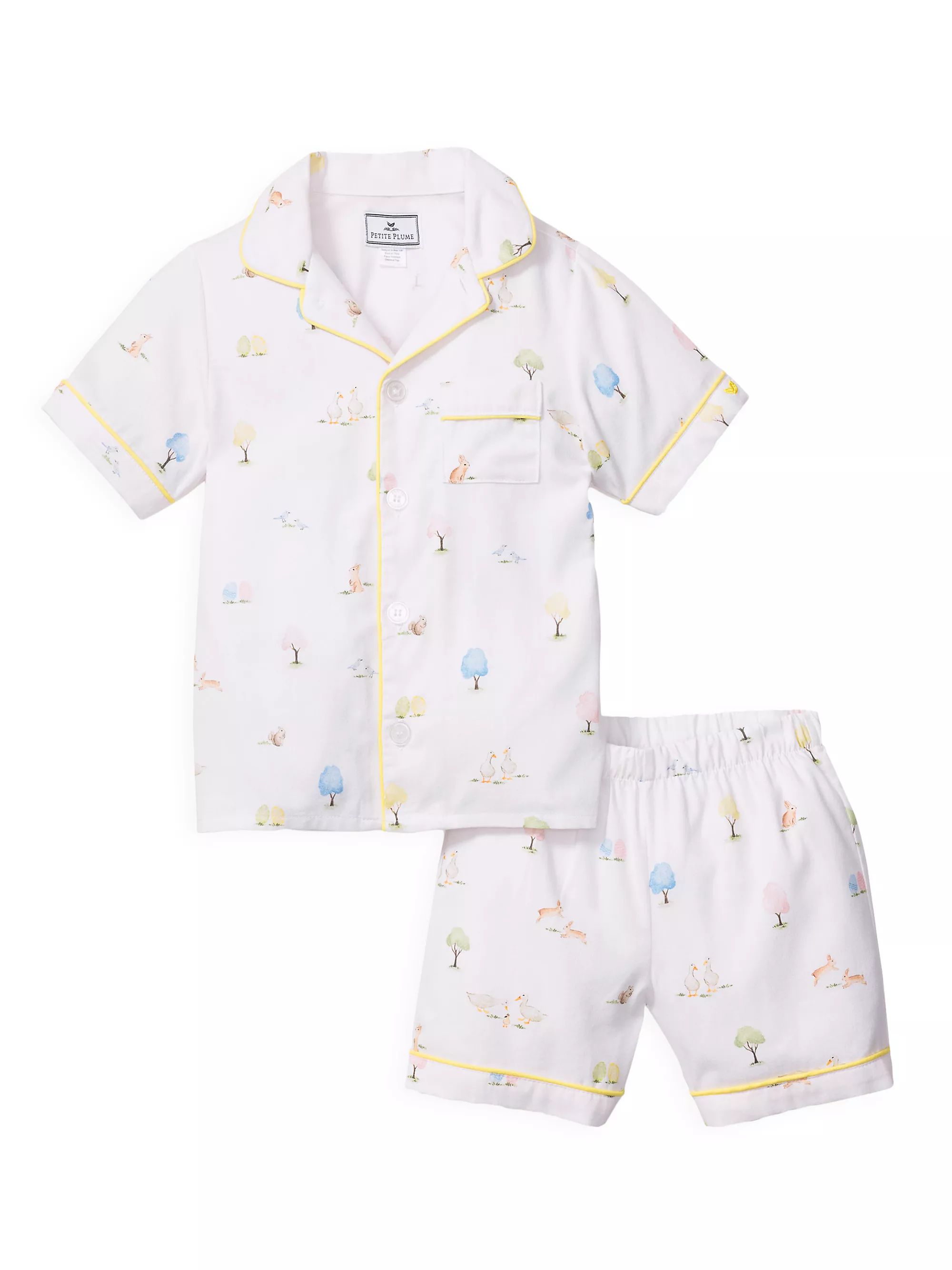 Shop Petite Plume Baby's, Little Boy's &amp; Boy's Mo Easter Gardens Shirt &amp; Short Set | Saks... | Saks Fifth Avenue