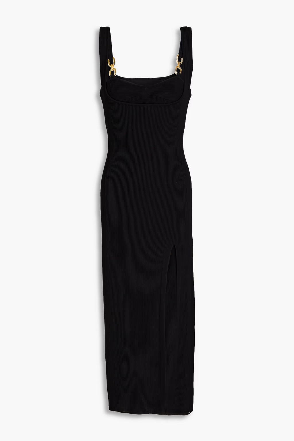 Faida chain-embellished ribbed-knit midi dress | The Outnet (US and CA)