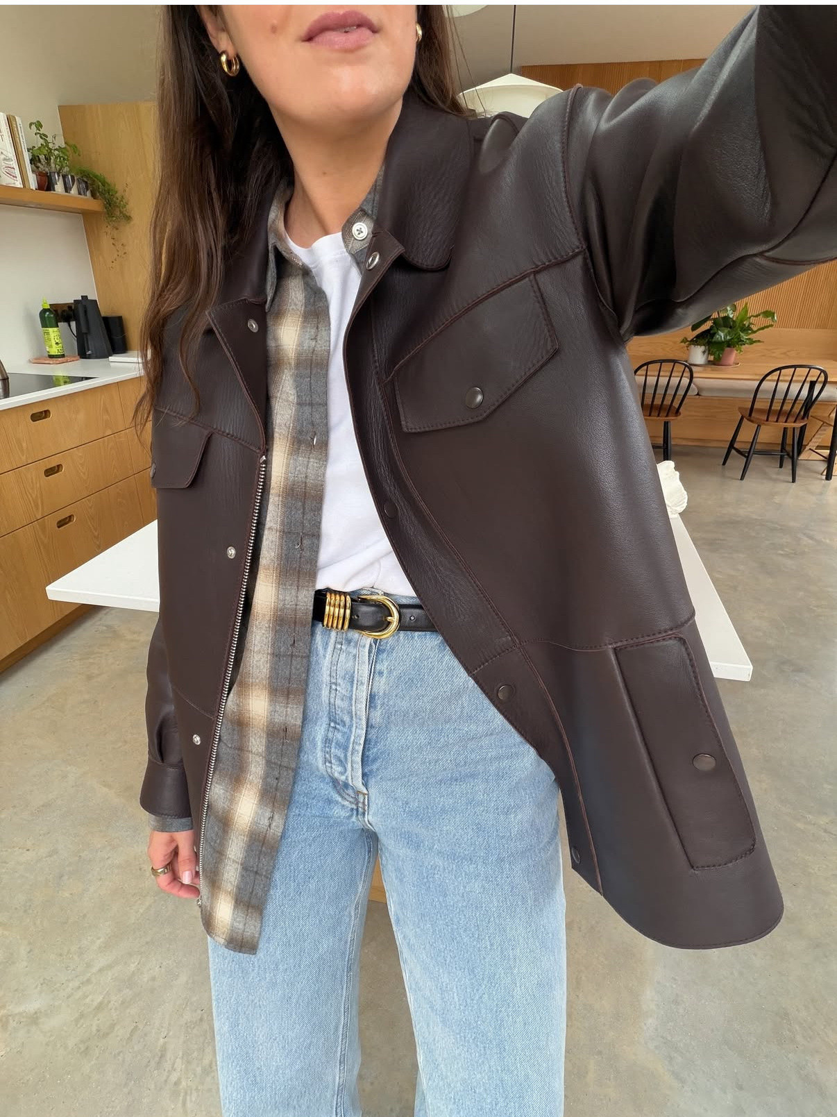 Hibernation mode activated, we’re fully into layers and winter outfits. Styling a leather jacket with a plaid shirt number and Still Here Childhood Jeans

#LTKautumn #LTKstyletip #LTKwinter