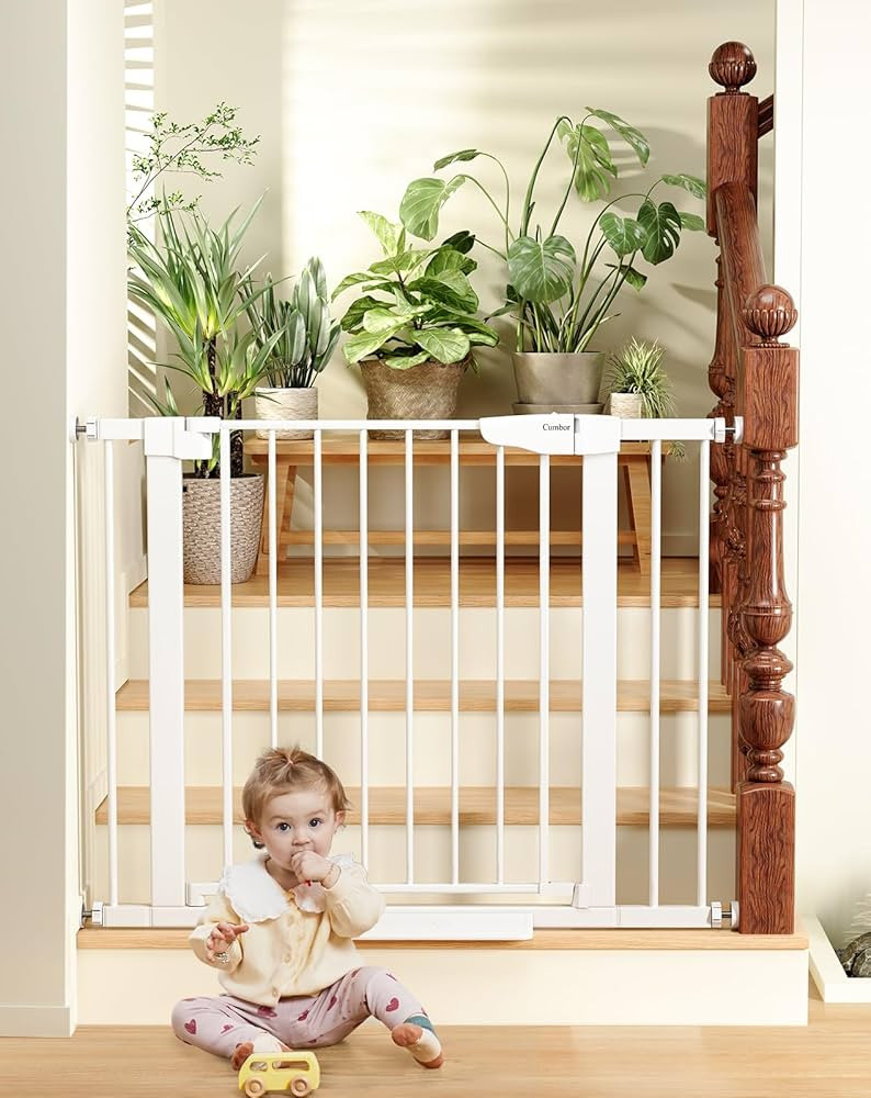 Cumbor 29.7"-40.6" Baby Gate for Stairs, Mom's Choice Awards Winner-Dog Gate for Doorways, Pressu... | Amazon (US)