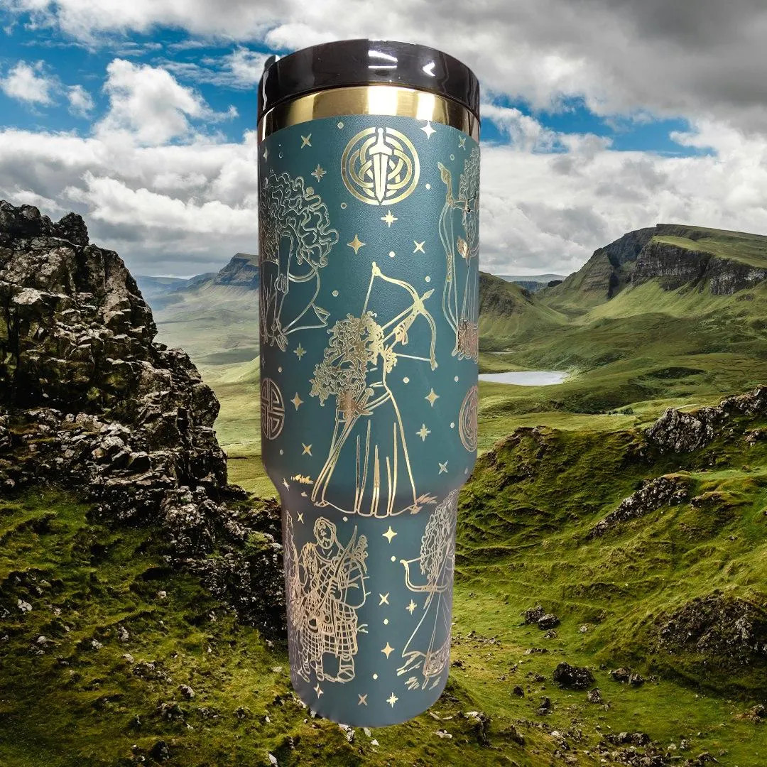 40oz Laser Engraved Brave Tumbler - Etsy | Etsy (US)