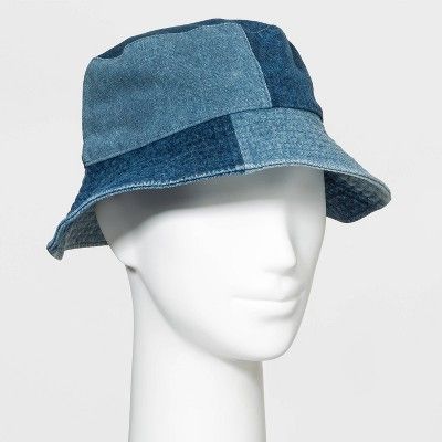 Women&#39;s Patchwork Bucket Hat - Universal Thread&#8482; Denim | Target