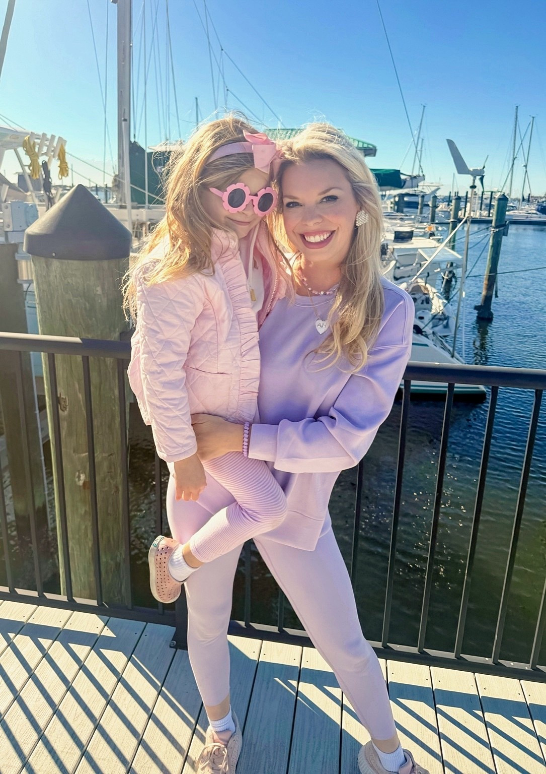 Wearing this buttery soft super comfy set on repeat! Thankful for sunny days with my best girl 💜

#LTKValentine #LTKdayinmylife #LTKmomlife