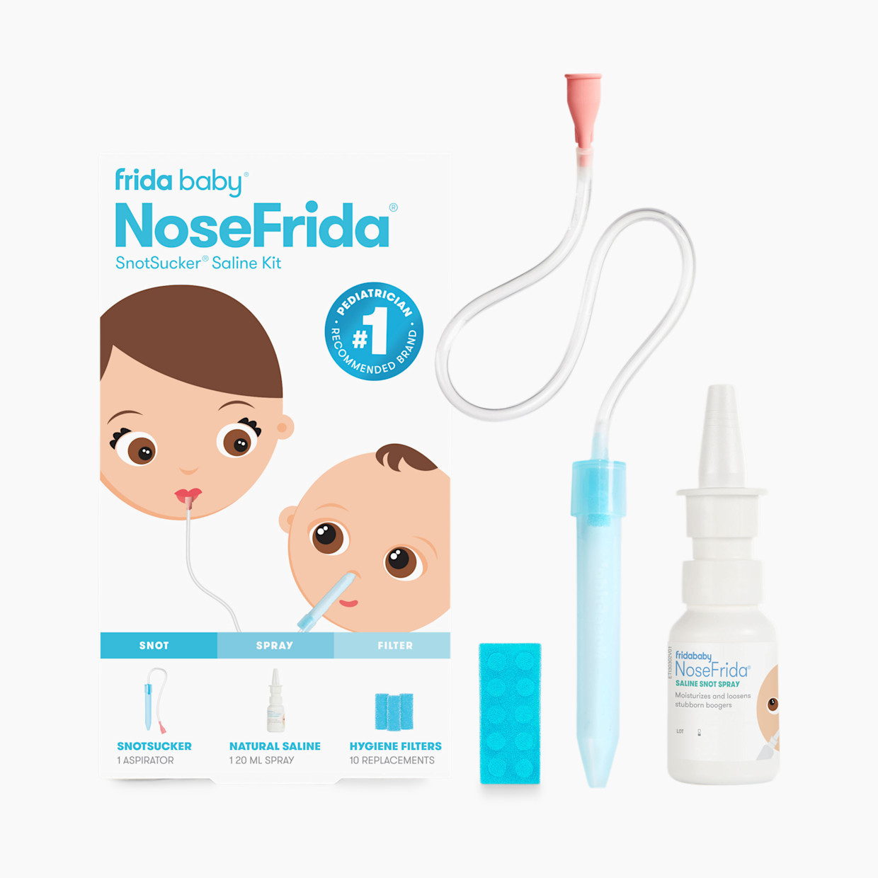 NoseFrida SnotSucker Saline Kit | Babylist
