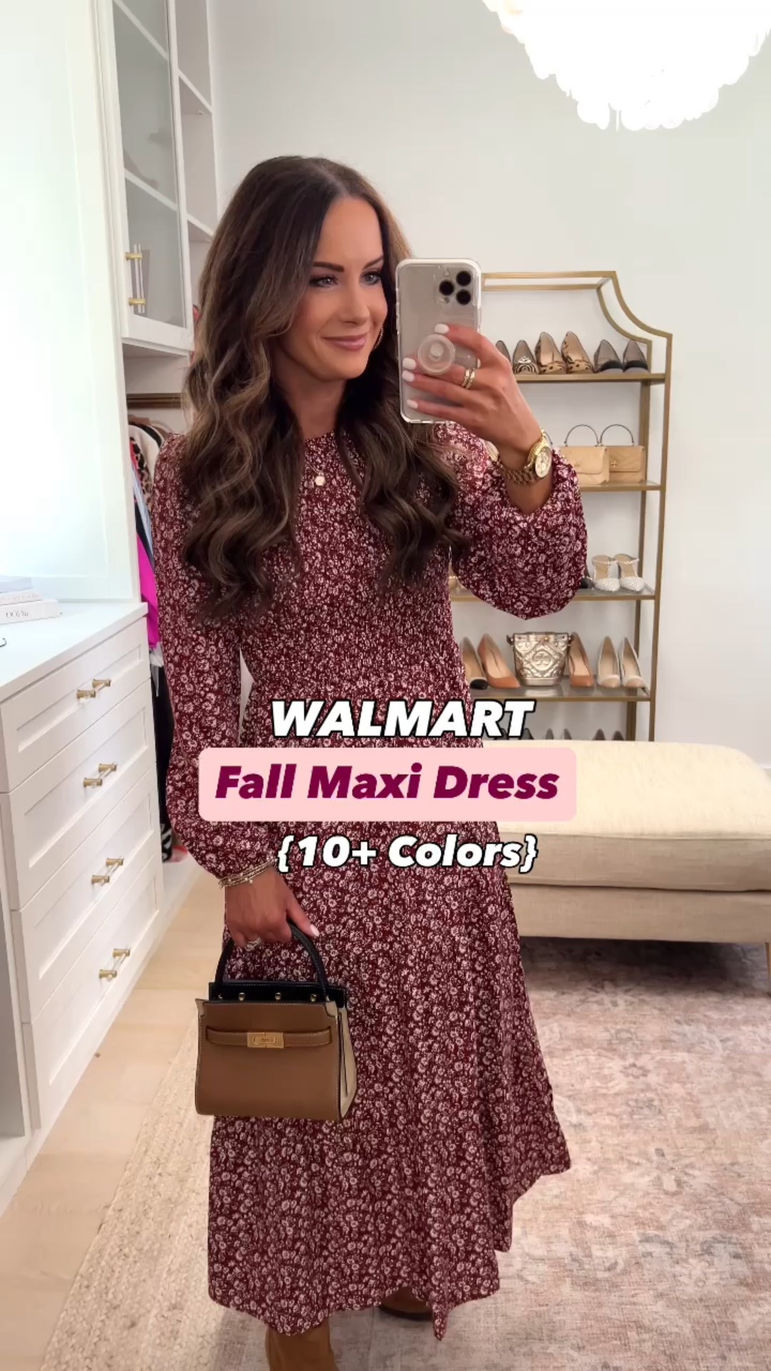 Loving this new maxi dress from Walmart! Wearing size S. If between sizes or busty you could size up. These super cute boots are from Walmart too and also come in black. 

#LTKItBag #LTKSaleAlert