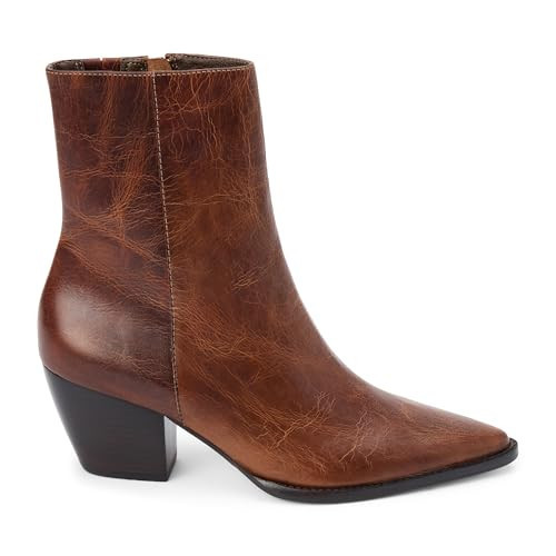 Matisse Footwear Caty Mid-Calf Boot, Premium Leather, 2.5" Heel, 7" Shaft, Medium Width, Vintage Brown, 9.5 M | Amazon (US)