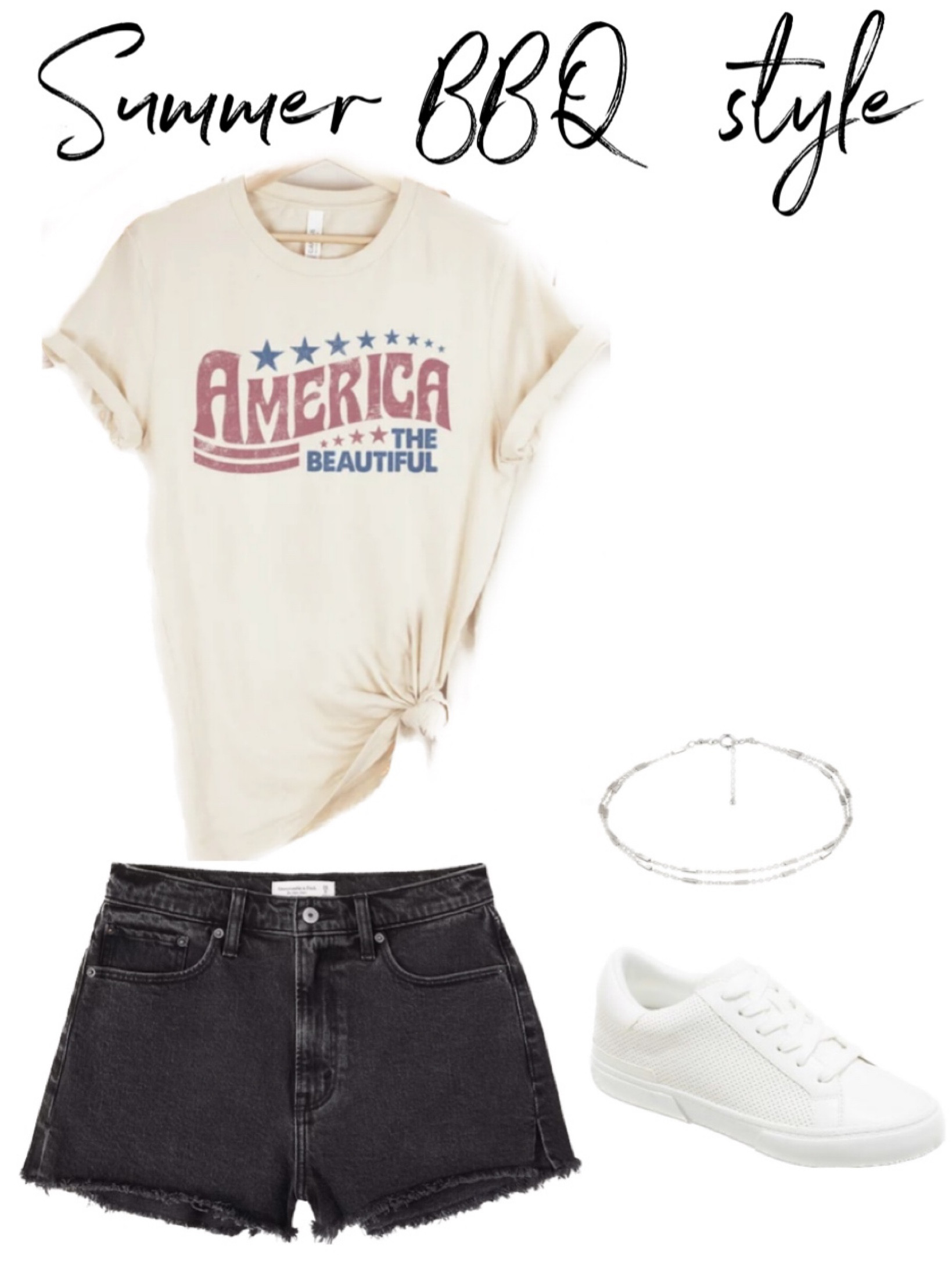 Summer BBQ backyard party casual summer 4th of July styles! 🇺🇸🫶🏼 🌭 