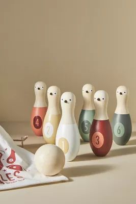 Birdie Skittles Wooden Game | Anthropologie (US)