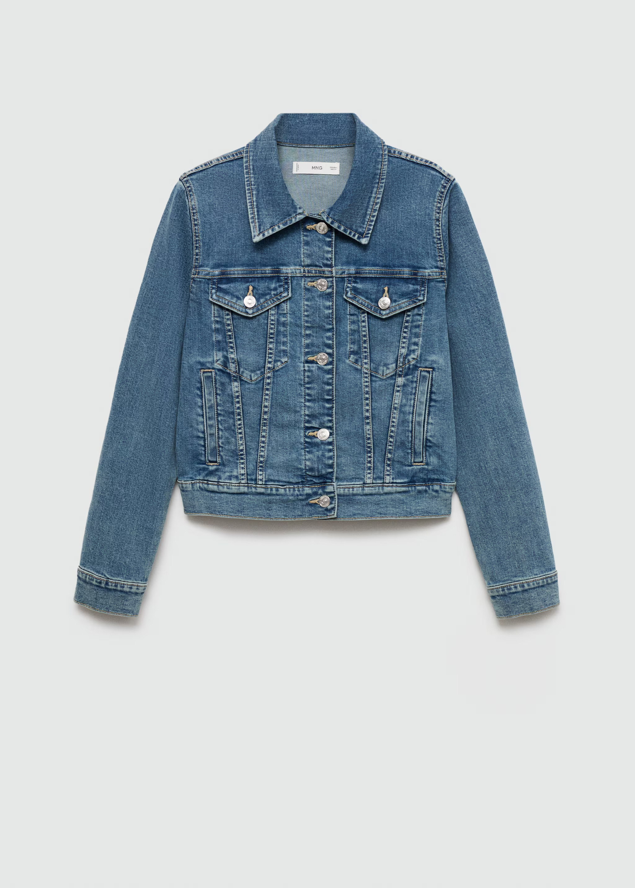 Pocketed denim jacket | MANGO (UK)