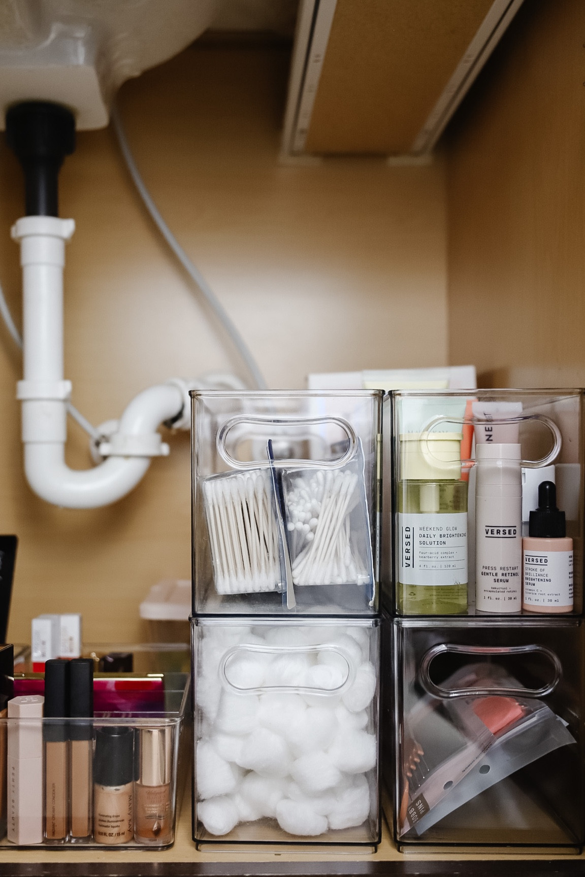 Under sink storage! Clear bins, acrylic bins, organizing, clear storage bin 

#LTKhome