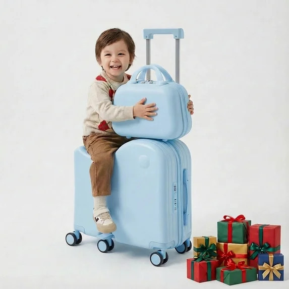 TABU Ride on Luggage with Handbag for Kids , Hardshell Carry on Suitcase with 6-Wheels,Hidden Cup... | Walmart (US)