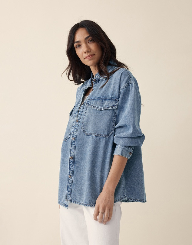 Essential Denim Shirt | THE ICONIC (AU & NZ)