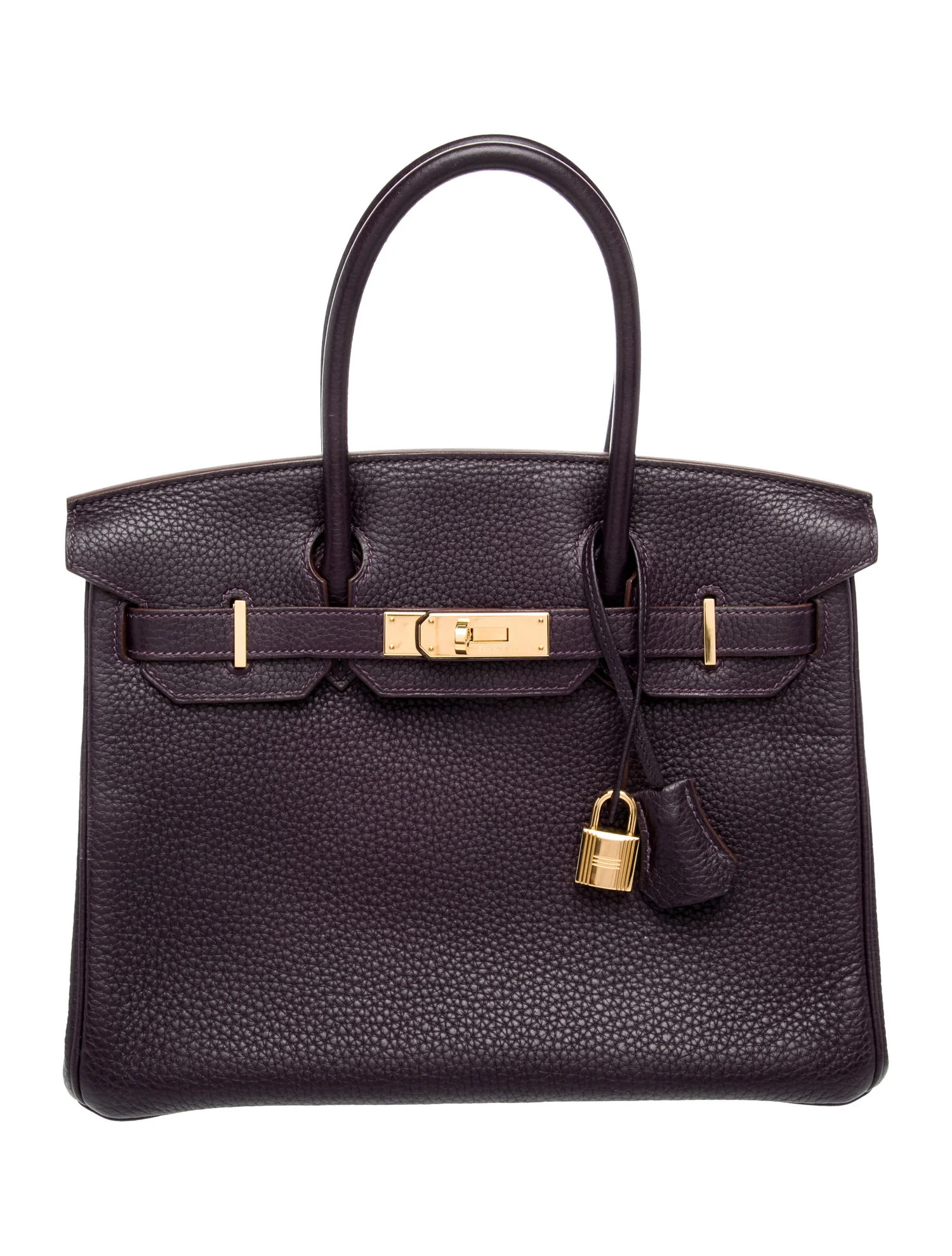 Hermès Clemence Birkin 30 - Purple Handle Bags, Handbags - HER782184 | The RealReal | The RealReal