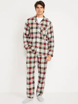 Flannel Pajama Set for Men | Old Navy (CA)