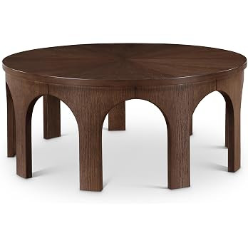Meridian Furniture 99076Brown-C Westfield Collection Art Deco Coffee Table with Rich Brown Finish... | Amazon (US)