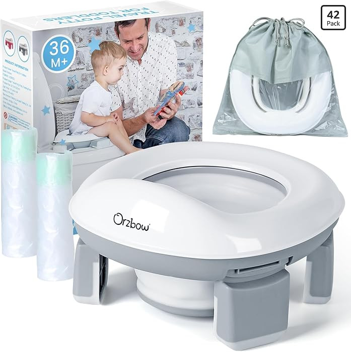 Orzbow Portable Potty Training Toilet, Travel Potty Seat for Toddler Boys Girls with Splash Guard... | Amazon (US)