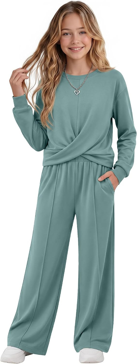Girls 2 Piece Long Sleeve Outfits | Amazon (US)