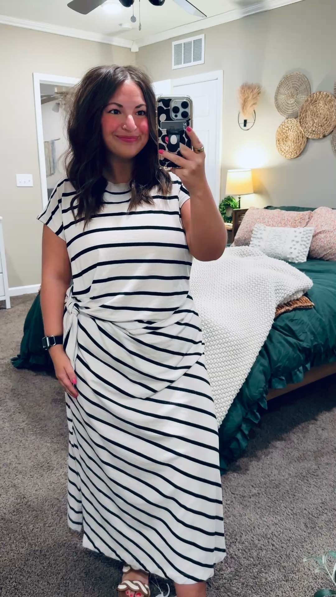Flattering, affordable, and from Walmart 🙌 This casual dress is one of those throw-on-and-go pieces that makes you feel instantly put together without even trying. Such a good find!

sandals: fit true to size // wearing a 5
dress: fits kind of loose // wearing my normal size large, could’ve sized down to a medium for a more fitted look 

 

#LTKootd #LTKMidsize #LTKWorkwear