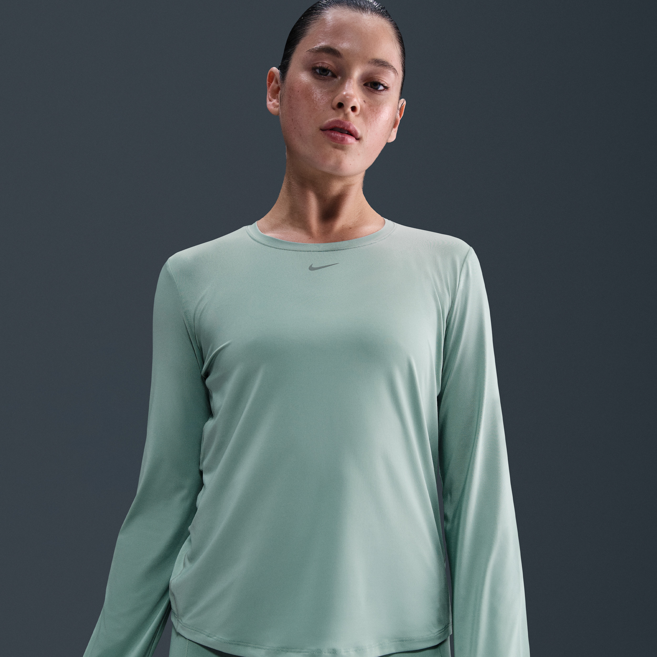 Nike Women's One Classic Dri-FIT Long-Sleeve Top in Green | FN2801-017 | Nike (US)