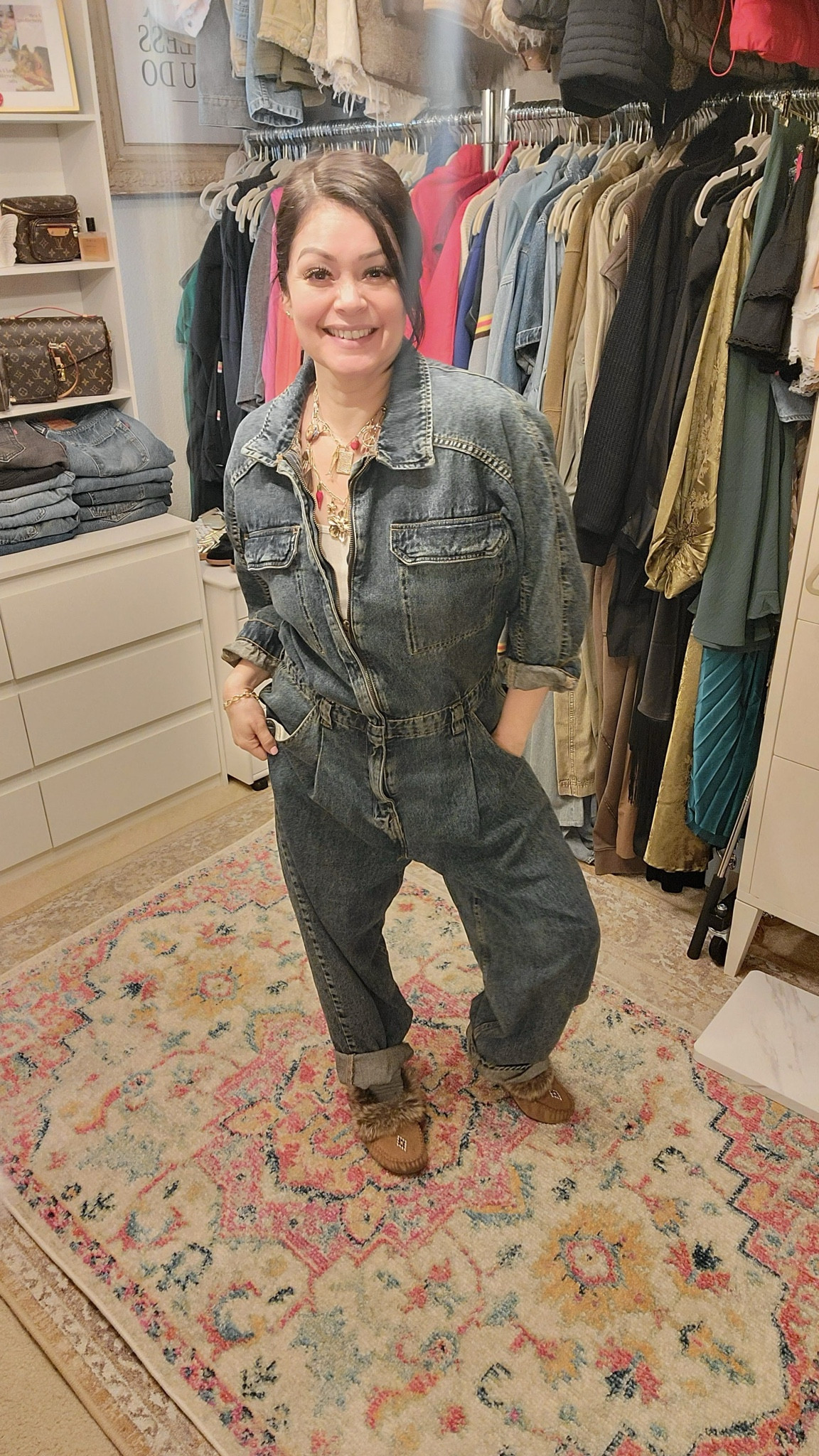 Wearing a size large in the coveralls

The best charm necklace 
#freepeople


#LTKSaleAlert #LTKU #LTKStyleTip