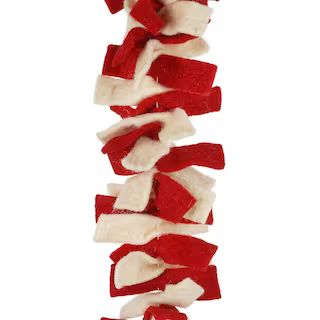 6ft. Red & White Felt Tie Garland by Ashland® | Michaels Stores