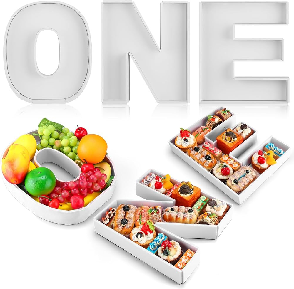 3 Pcs Large Charcuterie Letter 12'' Fillable Tray Charcuterie Box DIY Cardboard Letter Trays for ... | Amazon (US)