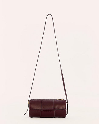 Women's Woven Leather Barrel Bag, Created for Macy's - Macy's | Macy's