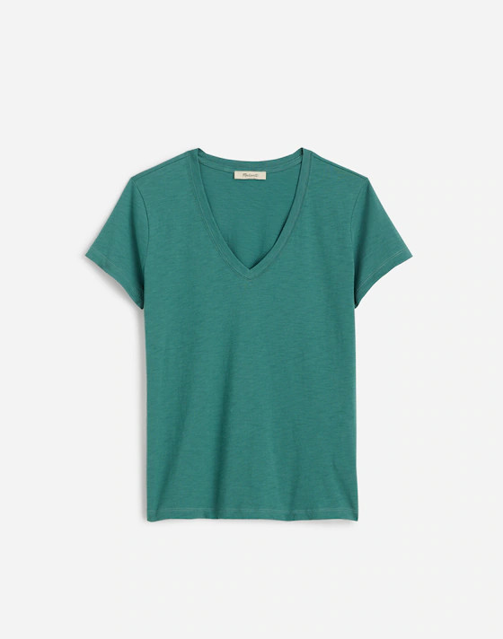 Slub Perfect V-Neck Tee | Madewell | Madewell