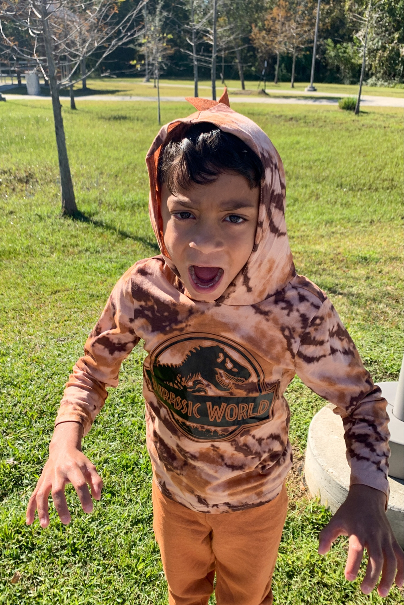 My son loves his Jurassic World Boys Cosplay Hoodie and Joggers Outfit Set. #JurassicWorld #Joggers #Hoodie #Fashion #Kiddos #JurassicPark @walmart 

#LTKkids