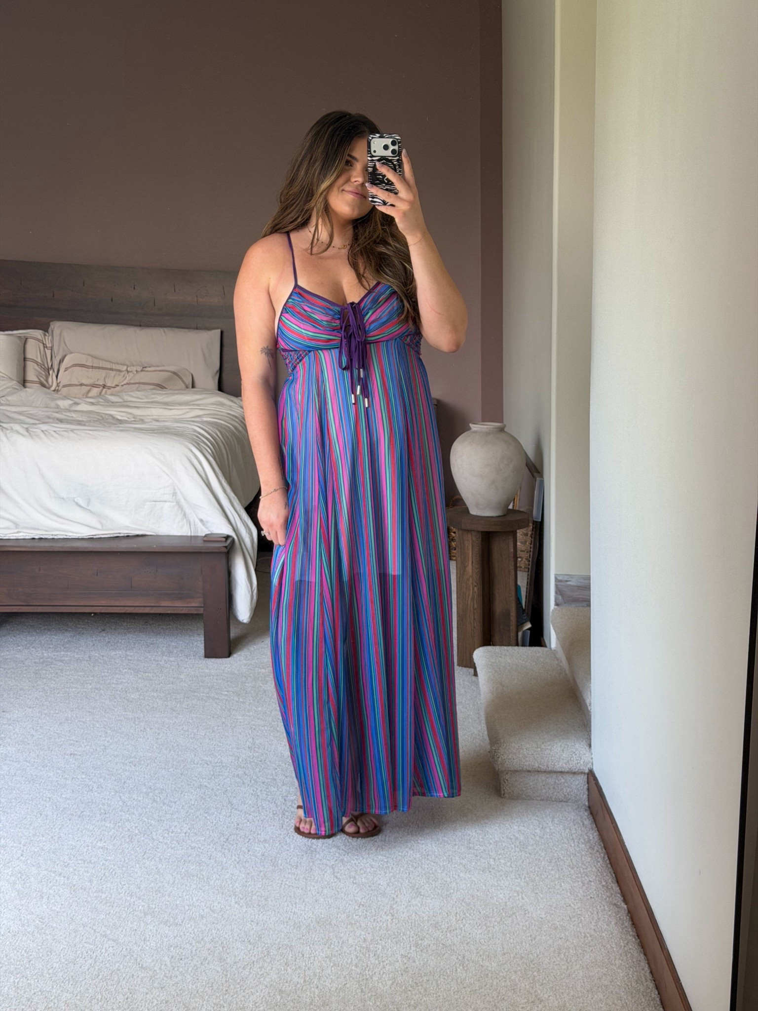 Amazon spring/summer dress size XL! This color is perfection! This would be perfect for the beach or brunch!

Size 14, spring 2026, summer 2026, maxi dress, thick tummy approved, midsize

