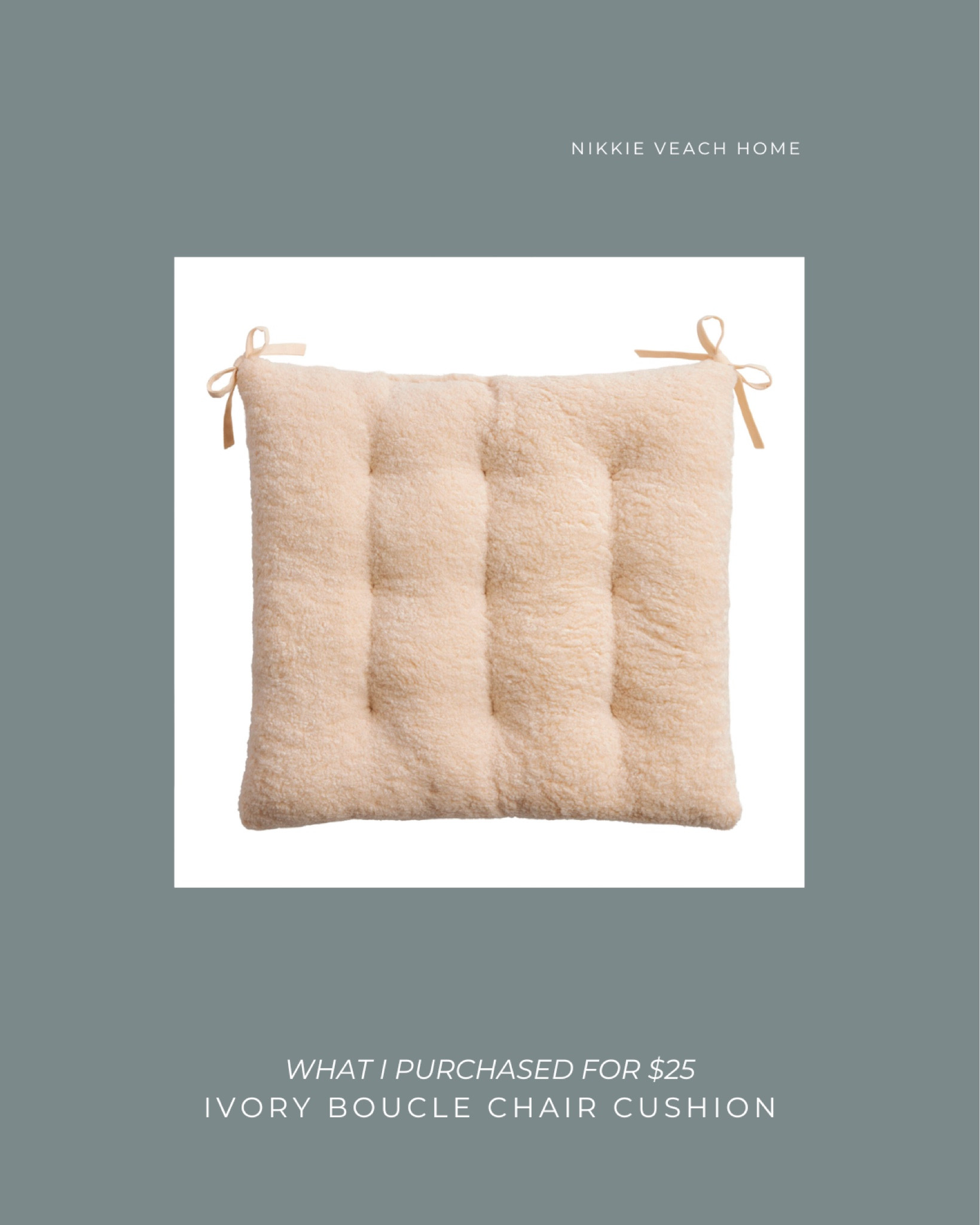 Only $25 each! Just purchased this boucle chair cushion for our wood dining chairs! Cannot wait to post and update once they’re here! 

#chaircushion #boucle

#LTKhome #LTKFind #LTKU