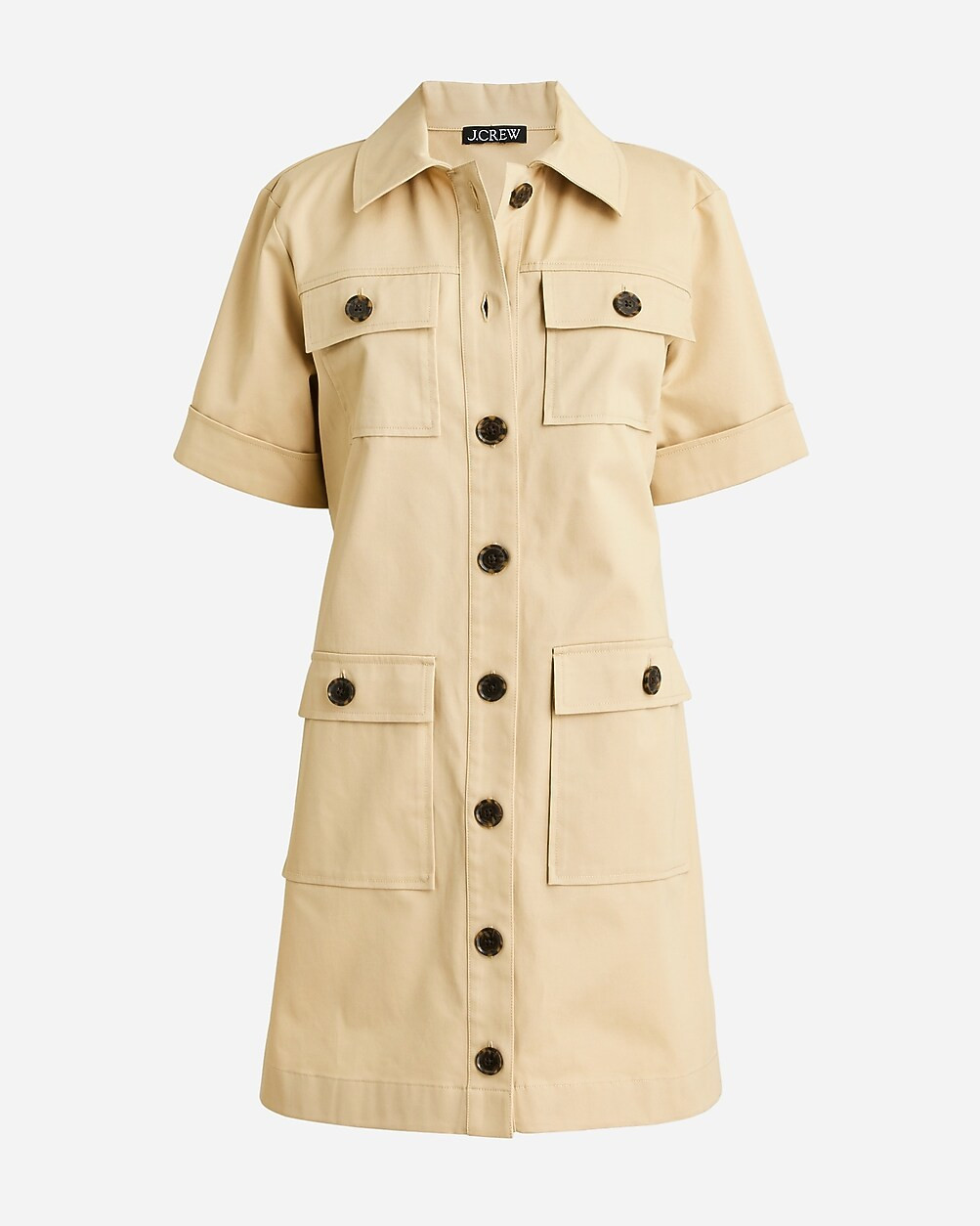 Gamine shirtdress in stretch twill | J. Crew US
