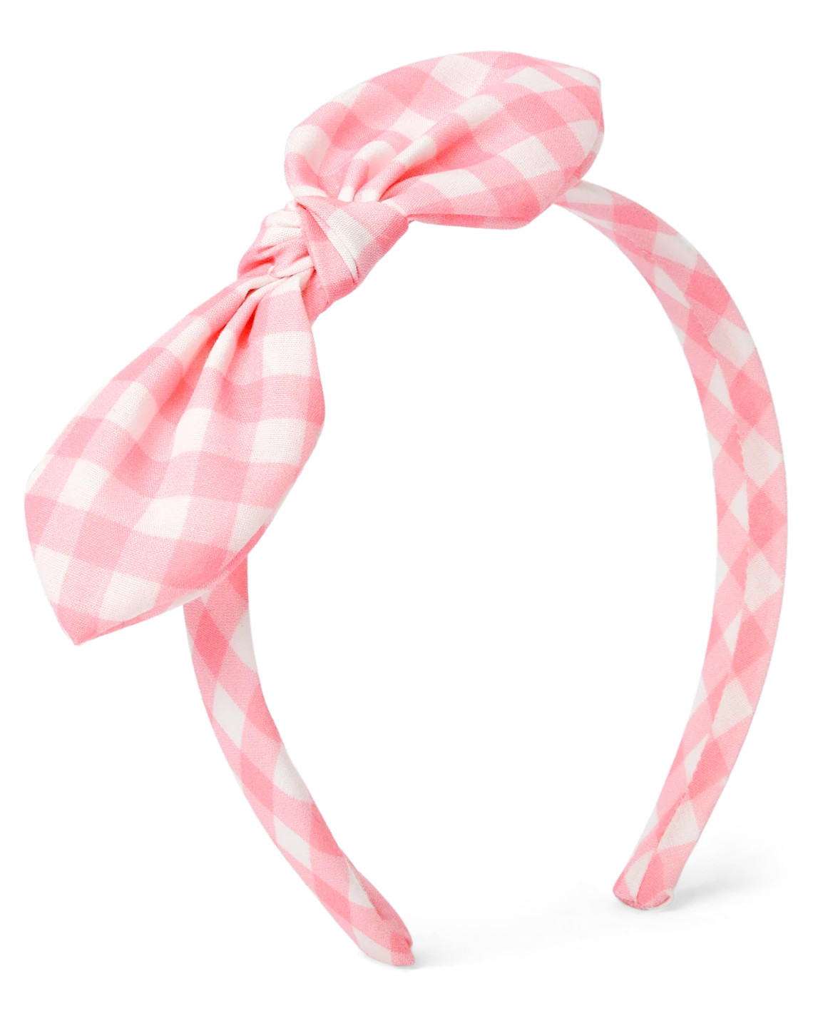 Girls Gingham Bow Headband - pink | The Children's Place