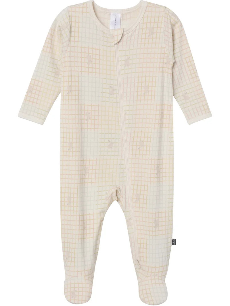 Modern Moments by Gerber Baby Neutral Viscose Easter Two-Way Zip Sleep 'N Play Footed Pajamas, Si... | Walmart (US)