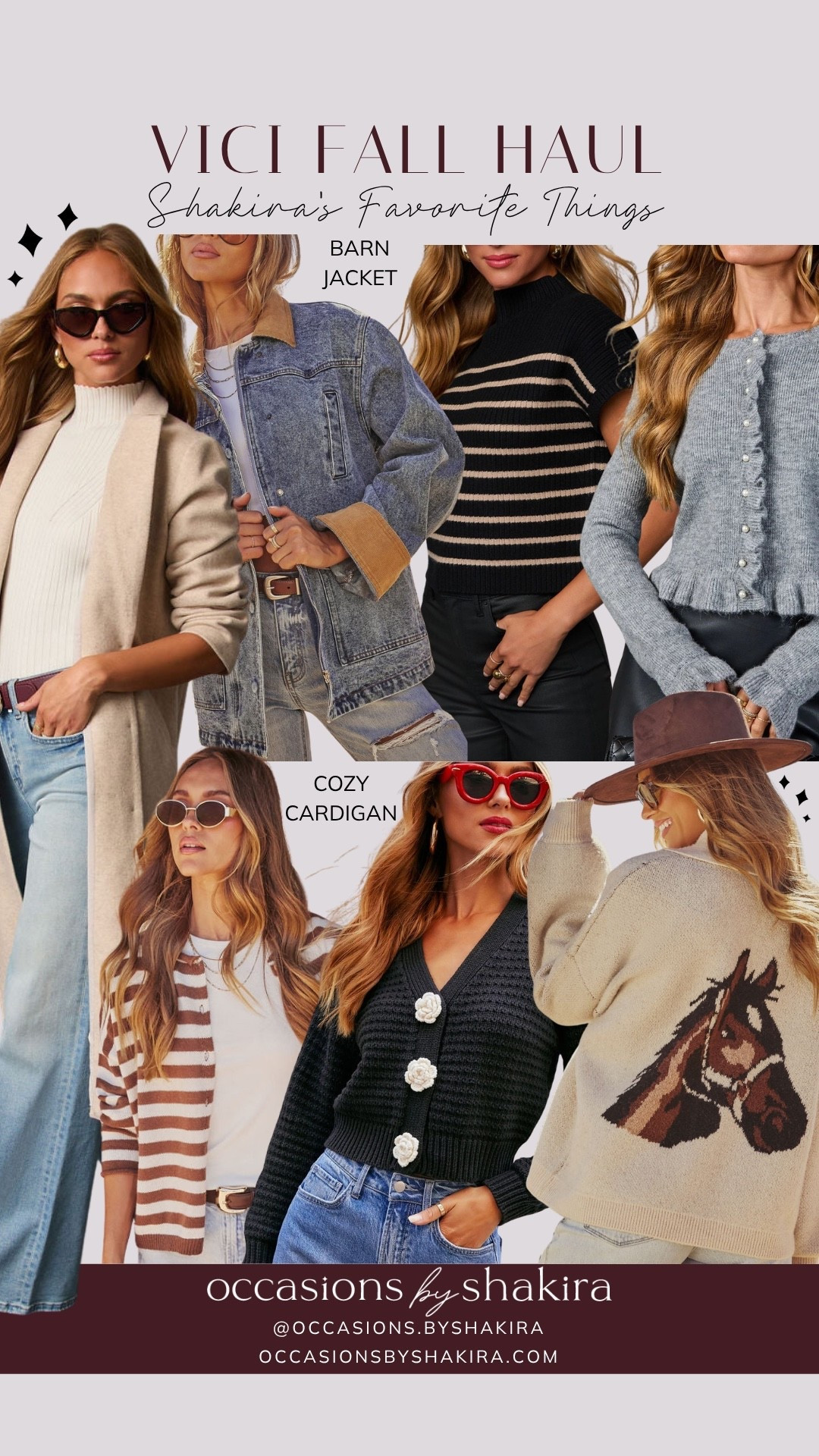 Fall transitional haul from VICI. Use code SHAKIRA40 at checkout!

#LTKgrwm #LTKootd #LTKSeasonal