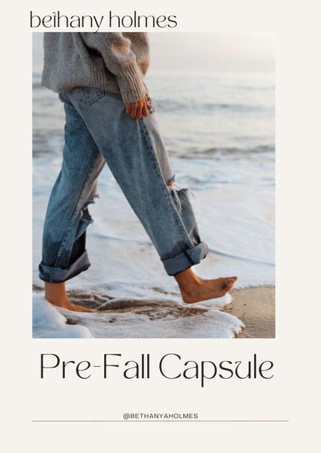 Pre-fall capsule. Staples to start building your fall wardrobe 