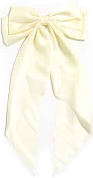 Women Big Bow Barrettes Girl's Satin Hairclips Long Ribbon Hair Pins Accessories for Party, Large... | Amazon (US)