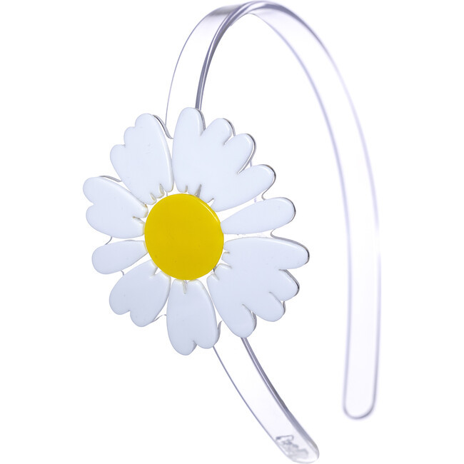 Big Daisy Headband, White | Maisonette