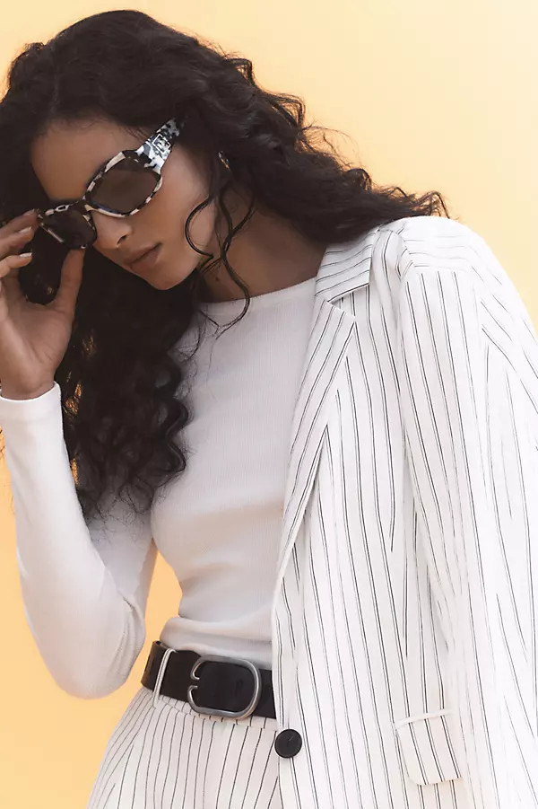 The Tessie Blazer by Maeve: Striped Edition | Anthropologie (US)
