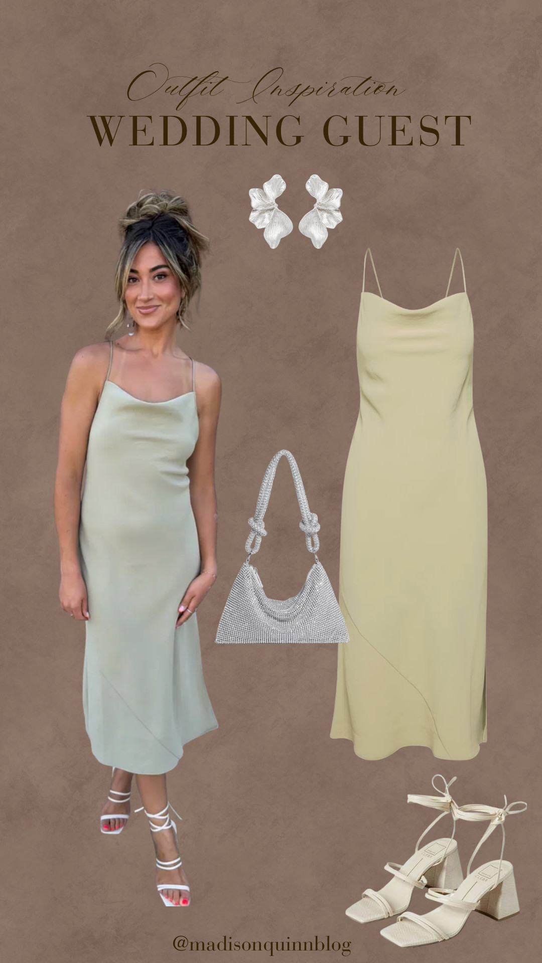 Loved this wedding guest look!

Midi dress heels sandals silve accessories wedding guest look 

 #LTKdayinmylife #LTKootd #LTKSeasonal