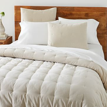 Classic Cotton Velvet Tack Stitch Quilt & Shams | West Elm (US)
