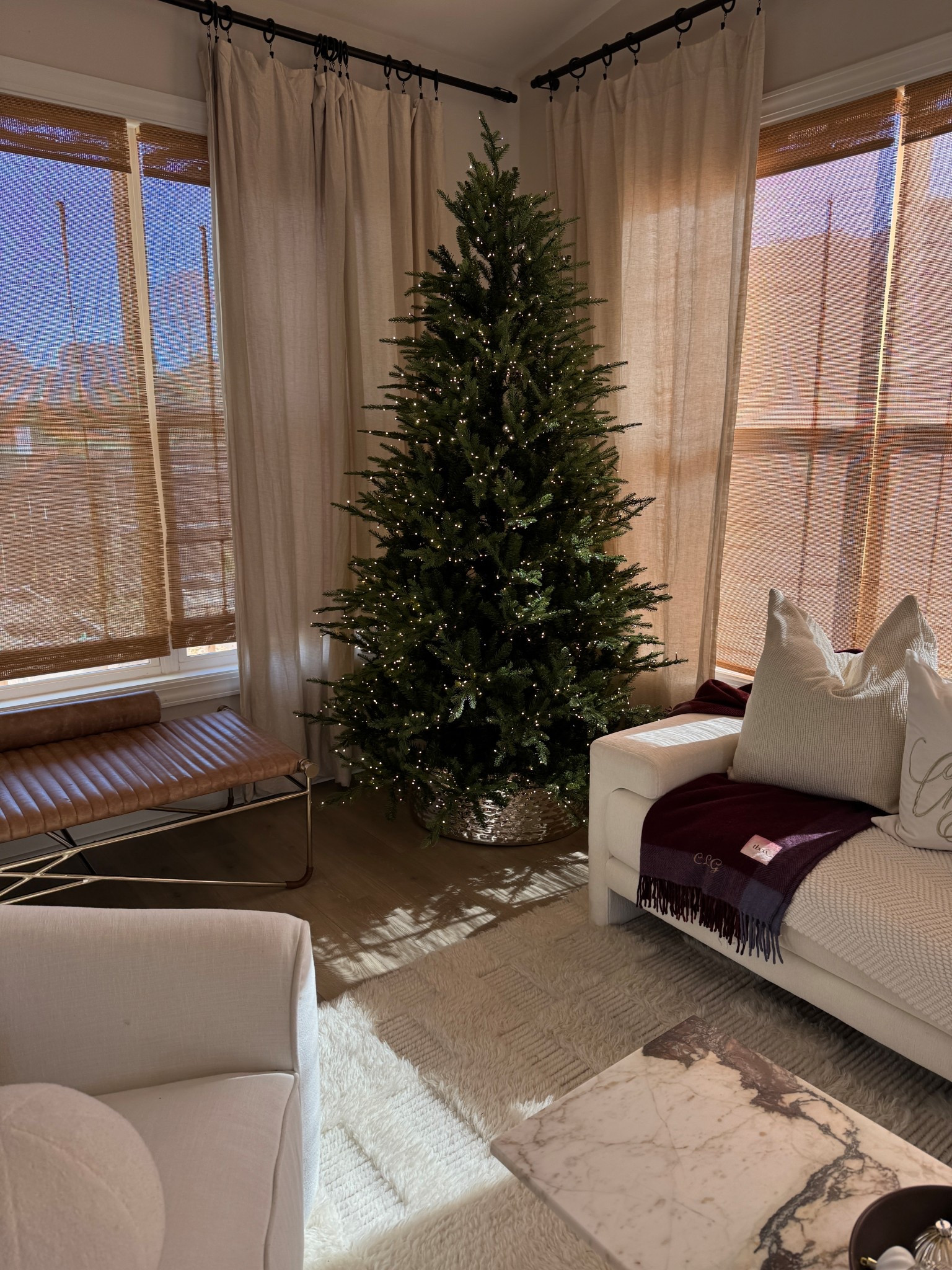 Sunroom Christmas tree! Decided to leave this one bare and I love how the twinkling lights speak for themselves 😍

Christmas tree, holiday, tree collar, living room decor, home decor 

#LTKSeasonal #LTKHome #LTKHoliday