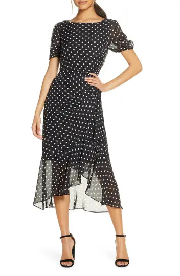 Julia Jordan | Dot Print Chiffon Dress | Nordstrom Rack | Nordstrom Rack