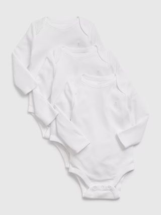 Baby 100% Organic Cotton First Favorite Bodysuit (3-Pack) | Gap (US)