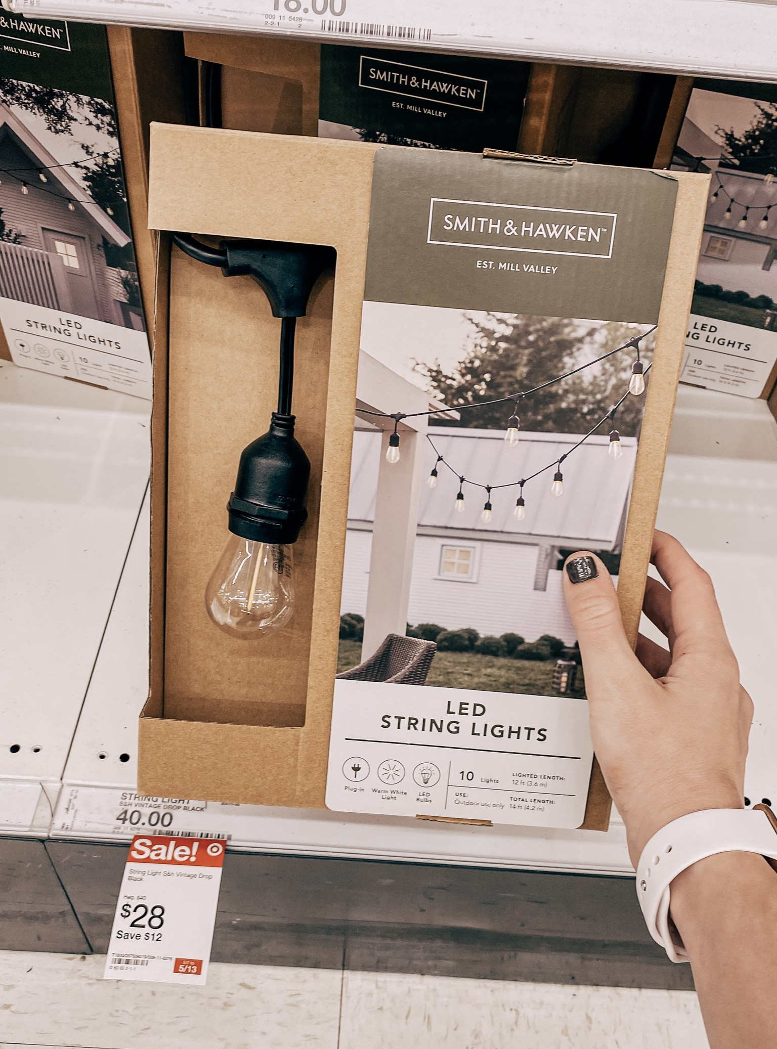 These outdoor LED drop string lights are so classy! They are on sale right now for $28! 🏃🏼‍♀️ 

#LTKSeasonal #LTKhome #LTKsalealert