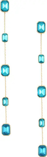 Baguette Crystal Linear Drop Earrings | Nordstrom