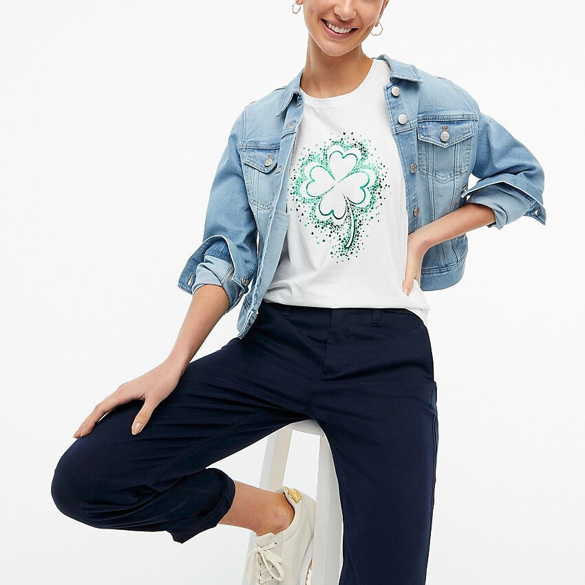 Clover heart graphic tee | J.Crew Factory