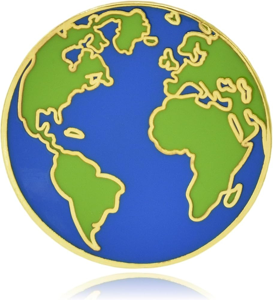 Planet Earth Hard Enamel Pin | Amazon (US)