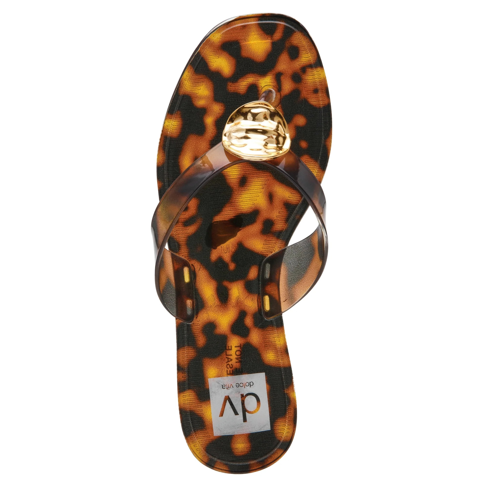 DV Dolce Vita Women's Jesper Jelly Thong Sandal with Ornament | Walmart (US)